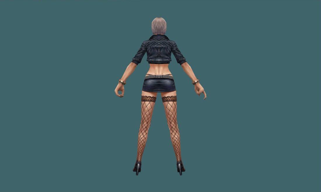 cso jennifer — Human Model - back - GoldSrc Studio preview
