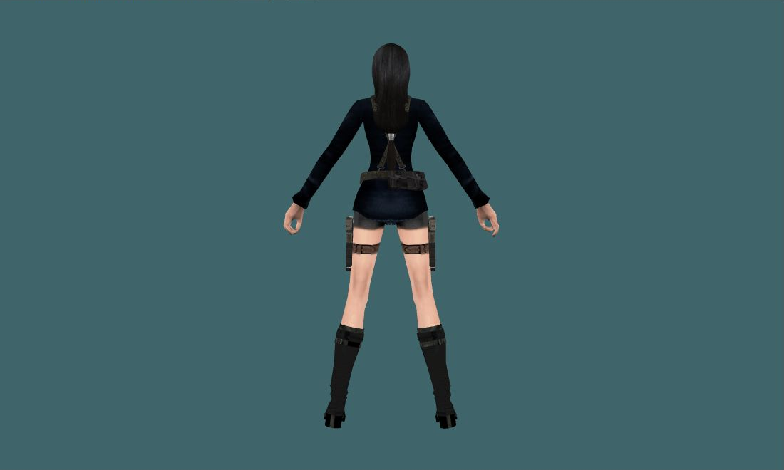 Shua — Human Model - back - GoldSrc Studio preview