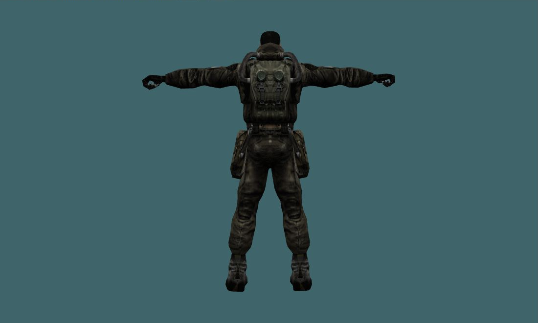 Degterev - Human Model - back - GoldSrc Studio preview