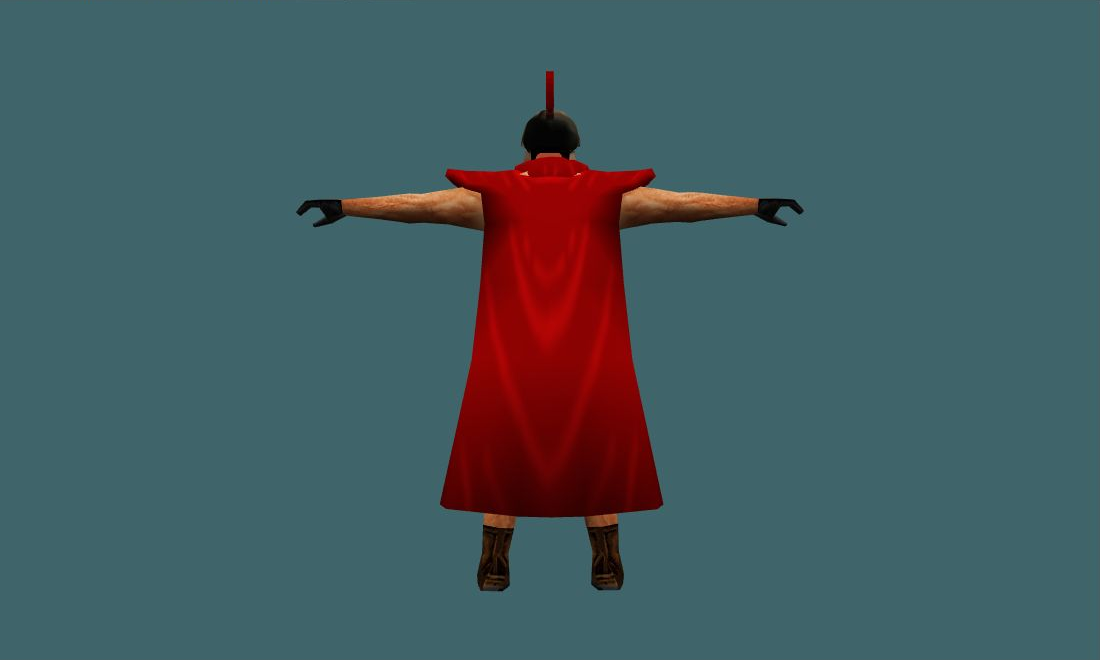 Leonid - Human Model - back - GoldSrc Studio preview