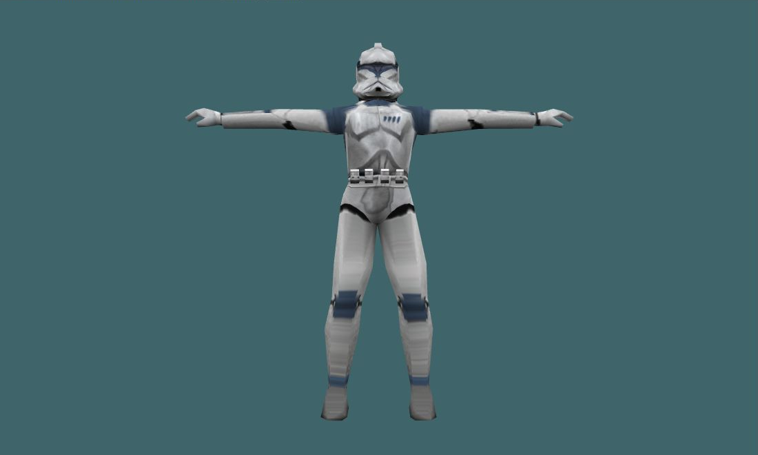 Clone trooper - Human Model - front - GoldSrc Studio preview