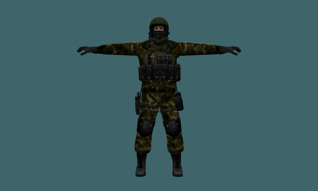 Alfa Antiterror - Human Model - front - GoldSrc Studio preview