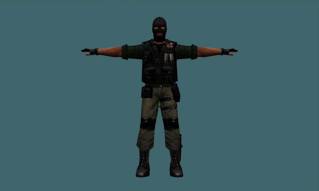 Terror (Umbrella) - Human Model - front - GoldSrc Studio preview