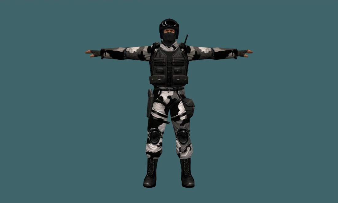 Winter Camo Counter-Terrorists — urban — Human Model — photo 1