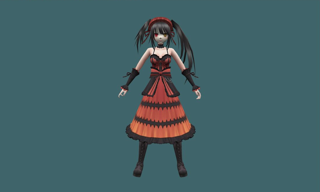 Tokisaki Kurumi - Human Model - front - GoldSrc Studio preview