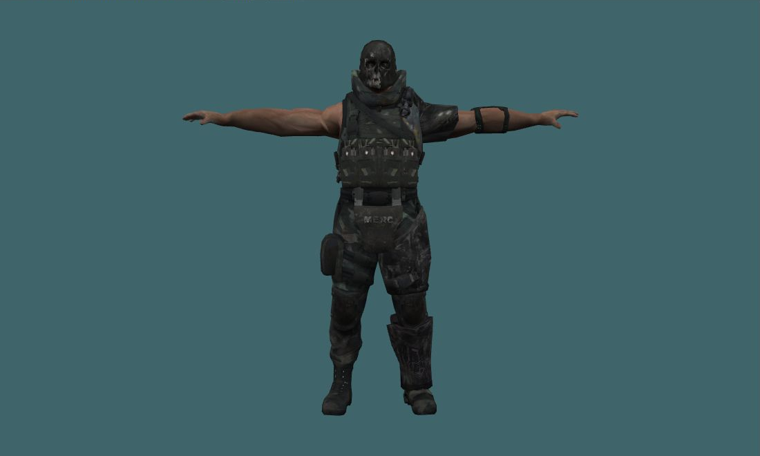 Tyson - Human Model - front - GoldSrc Studio preview