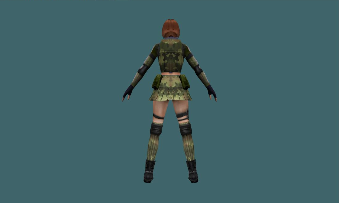 Bodeem - Human Model - back - GoldSrc Studio preview