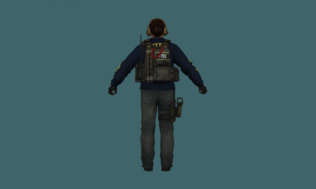FBI_ava — FBI_ava — Human Model - back - GoldSrc Studio preview