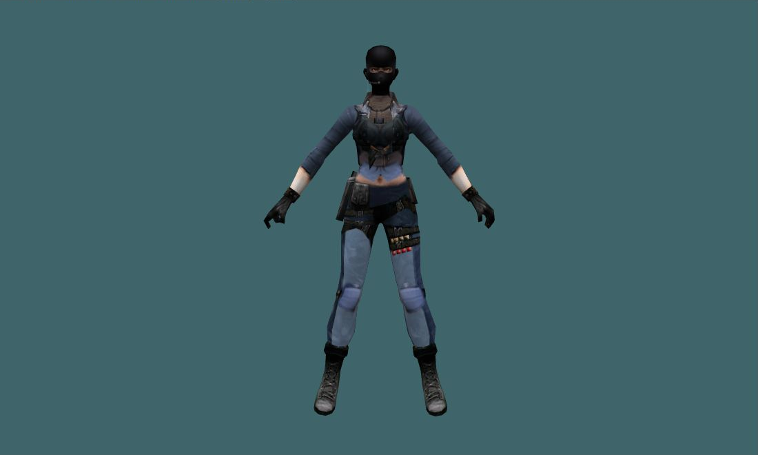 Keen Eyes - Human Model - front - GoldSrc Studio preview