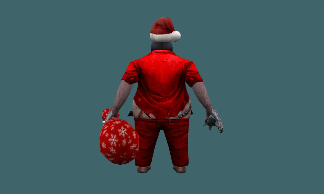 Santa Claus Boss - Zombie - back - GoldSrc Studio preview