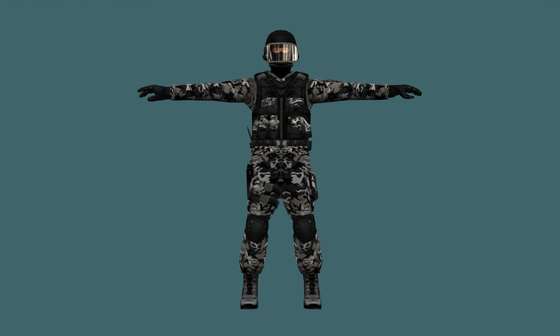 Warfare Unit - Human Model - front - GoldSrc Studio preview