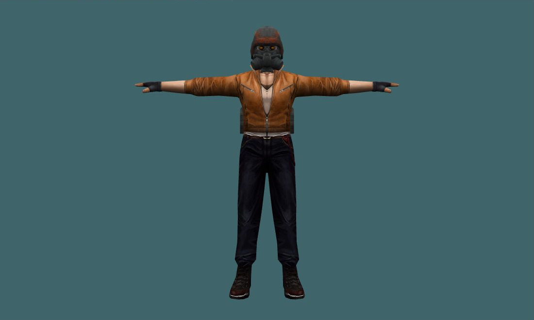 Gerrard (Mask) - Human Model - front - GoldSrc Studio preview