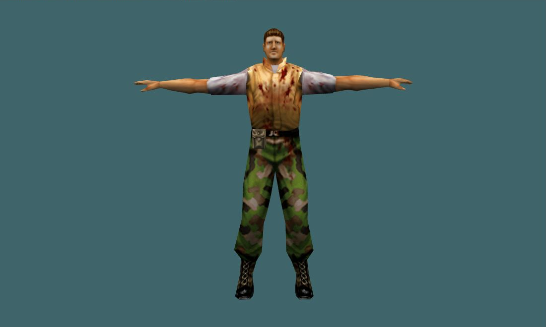 Brad Wickers - Human Model - front - GoldSrc Studio preview