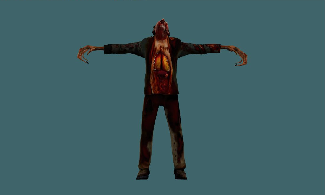 Classic Zombie V3 - Zombie - front - GoldSrc Studio preview