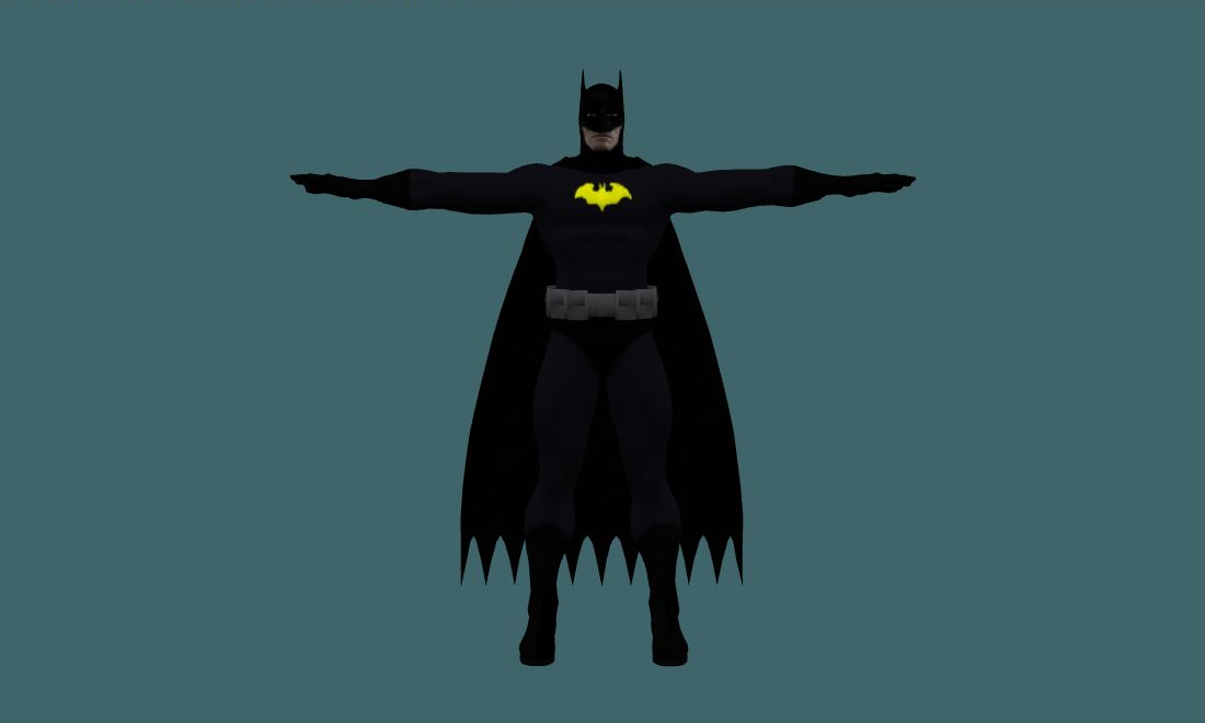Batman_black - Human Model - front - GoldSrc Studio preview