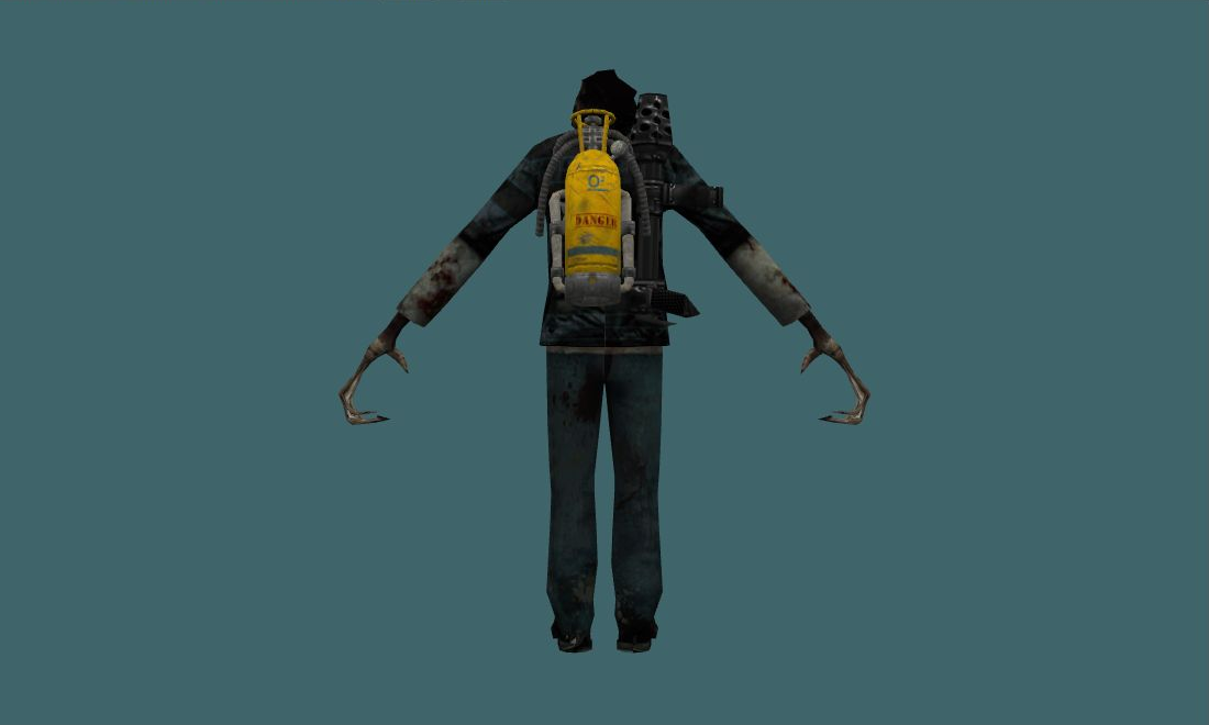 Zombie Flame - Zombie - back - GoldSrc Studio preview