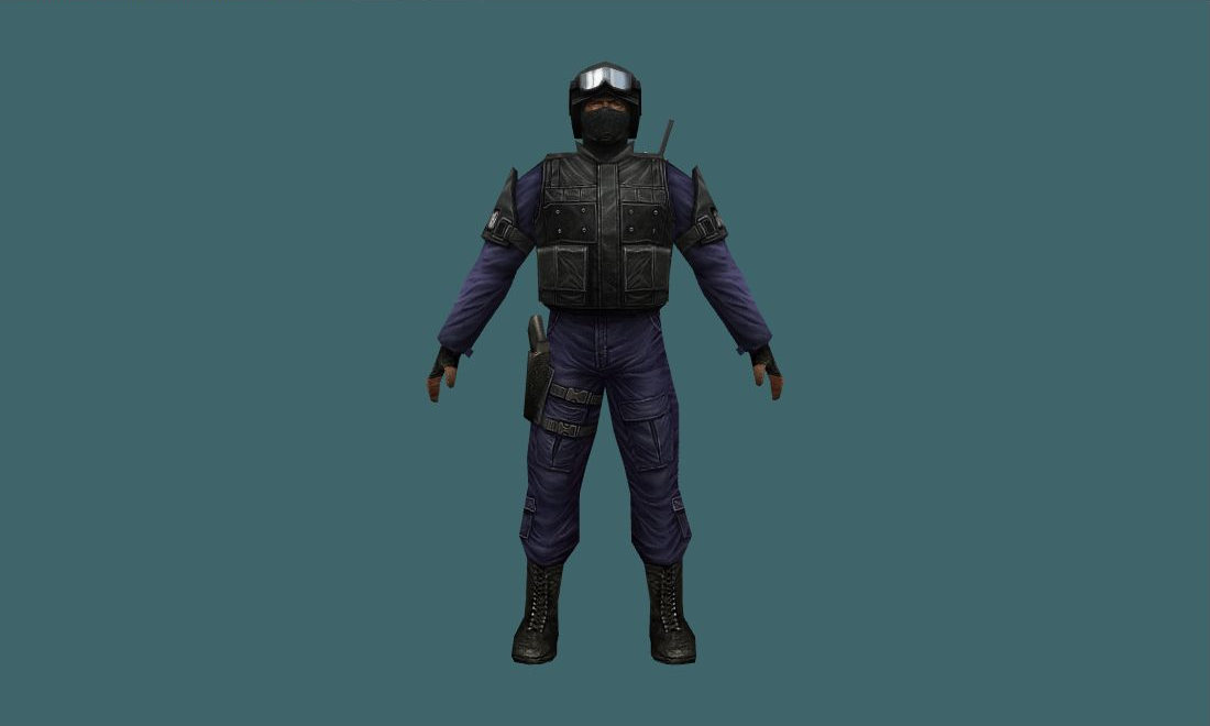 China Soldier - Human Model - front - GoldSrc Studio preview