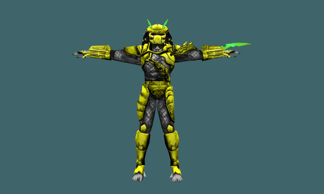 Predator (Yellow) - Human Model - front - GoldSrc Studio preview