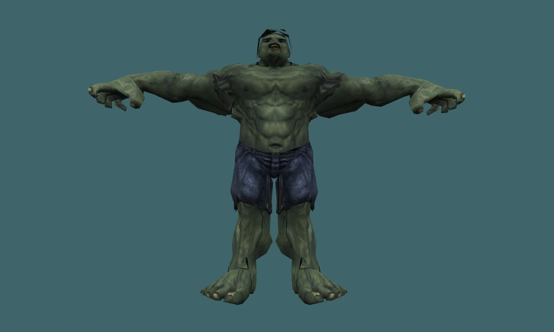 Hulk - Human Model - front - GoldSrc Studio preview