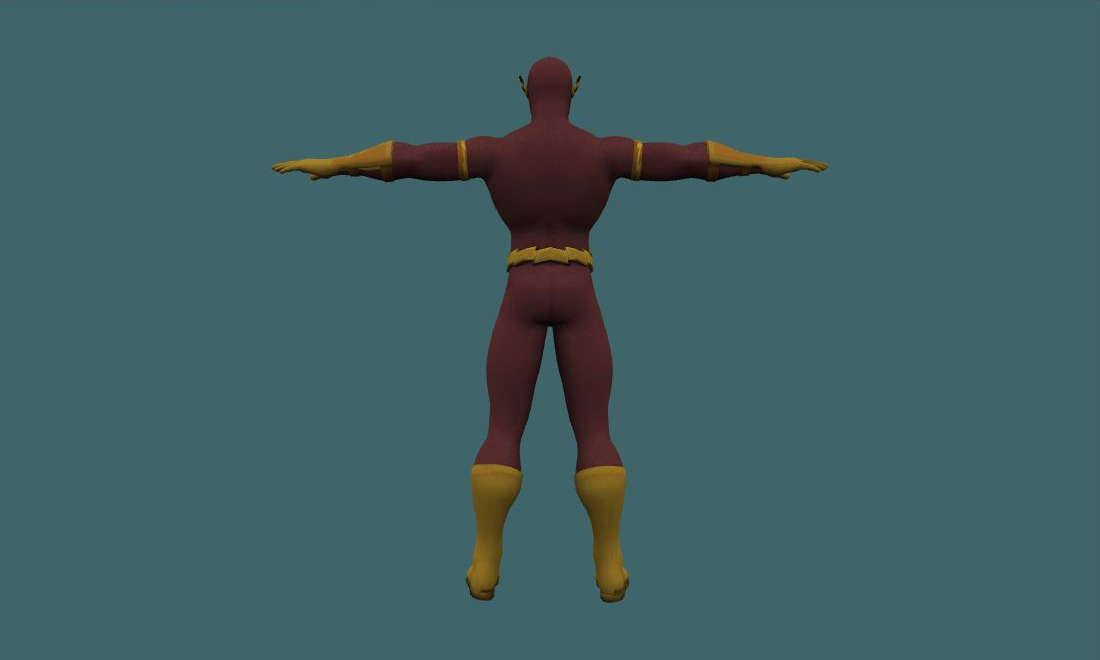 Flash - Human Model - back - GoldSrc Studio preview