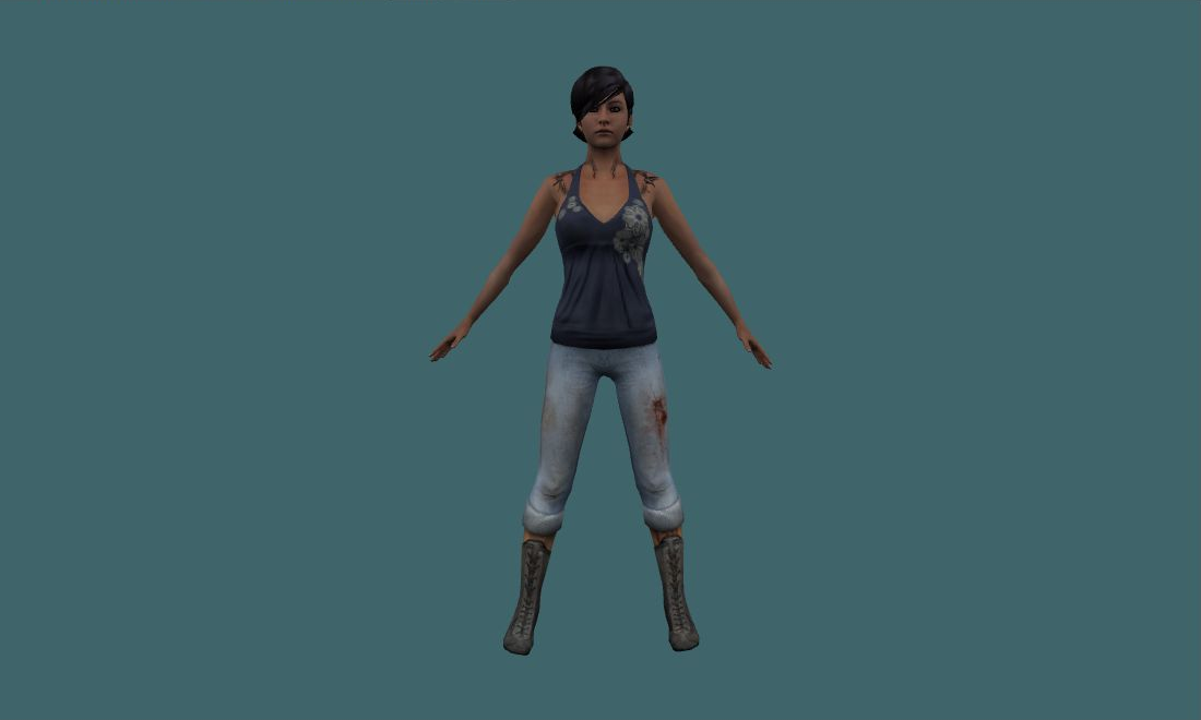 Alice Murray - Human Model - front - GoldSrc Studio preview