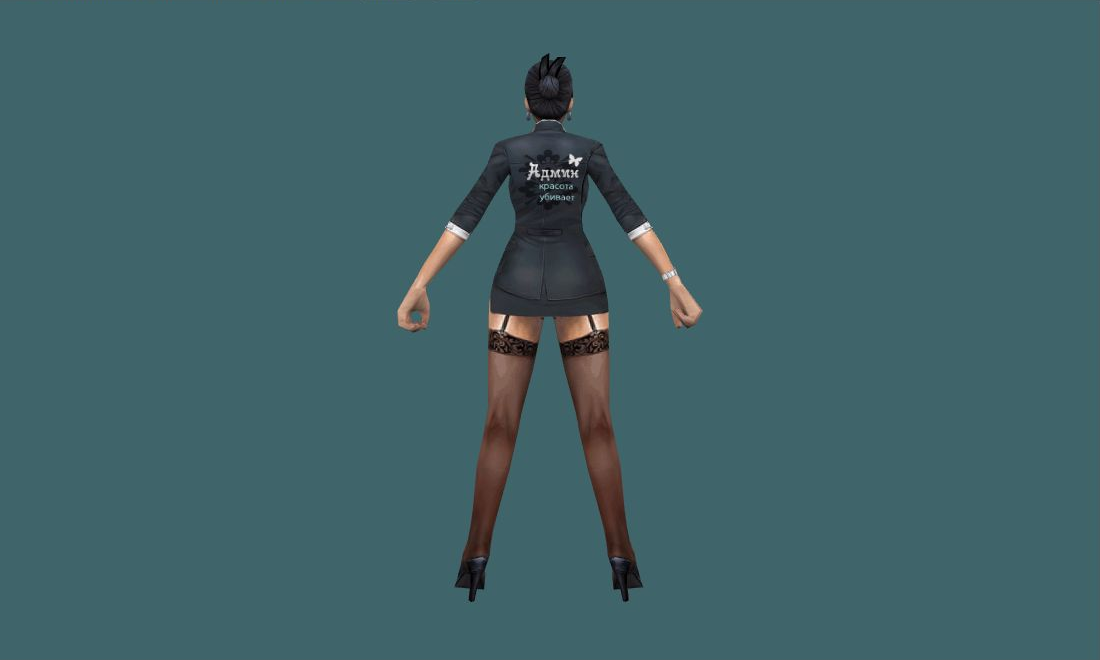 ladyadmin — Human Model - back - GoldSrc Studio preview