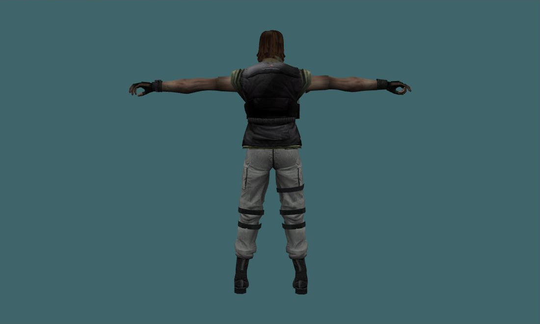 Carlos Olivera - Human Model - back - GoldSrc Studio preview