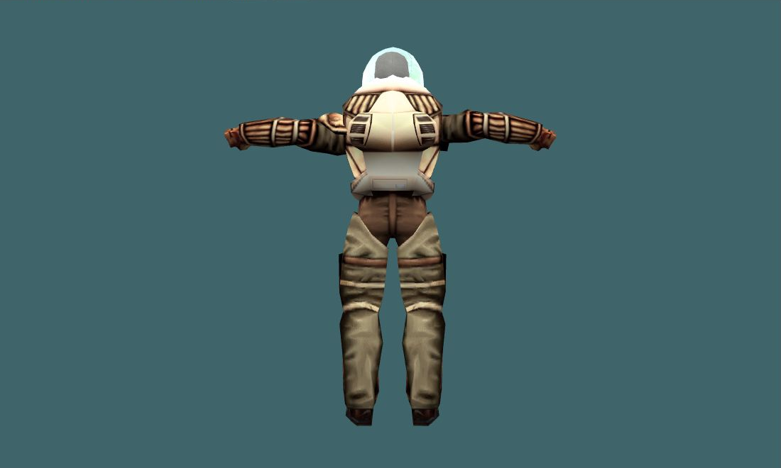 Apollo - Human Model - back - GoldSrc Studio preview
