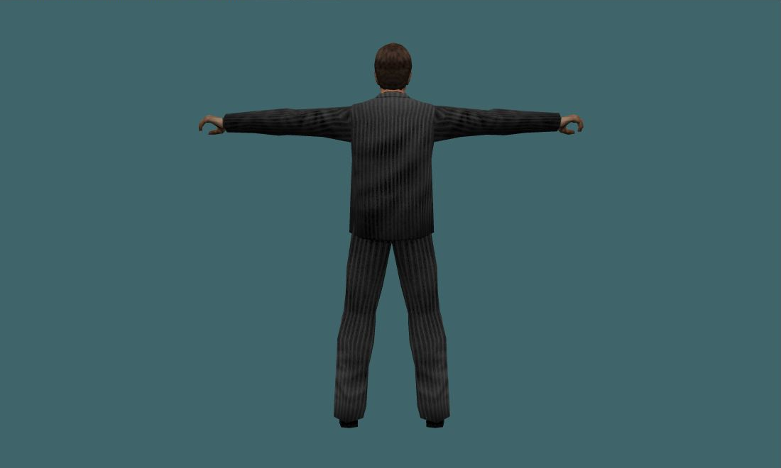 Tony Montana - Human Model - back - GoldSrc Studio preview