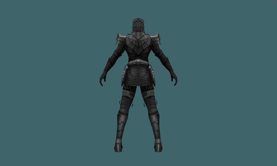 Dark Vampire - Human Model - back - GoldSrc Studio preview