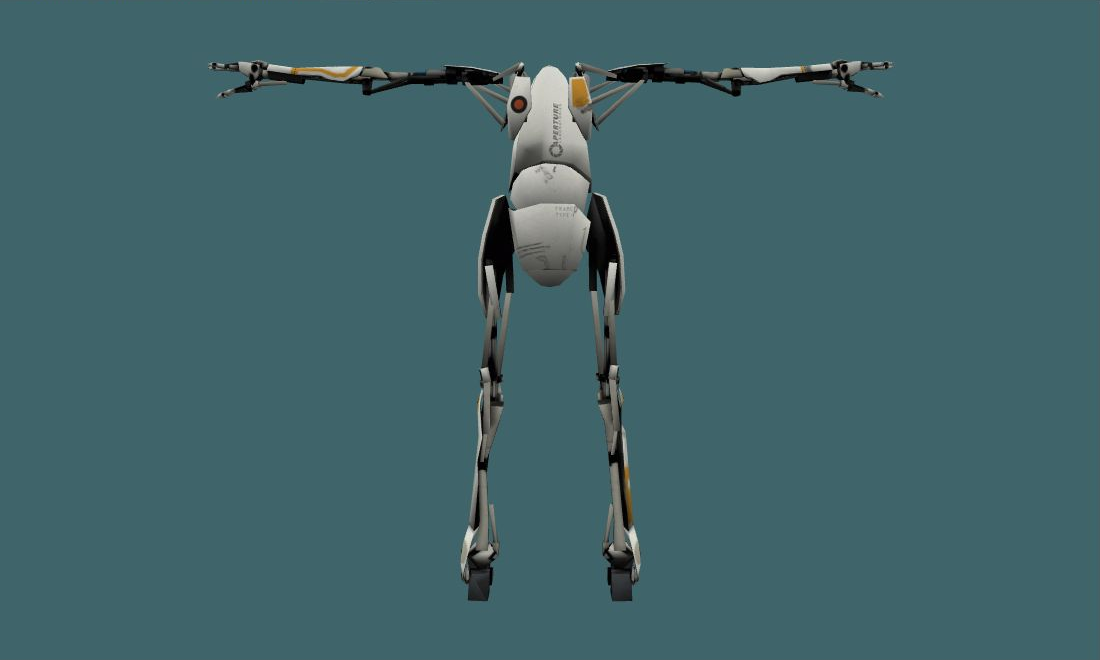 P-Body - Human Model - back - GoldSrc Studio preview