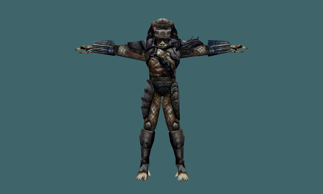 Predator (Gray) - Human Model - front - GoldSrc Studio preview