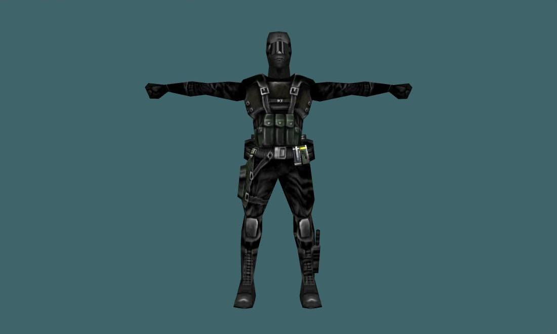 Black Ops from HL Opposing Force — guerilla — Human Model — photo 1