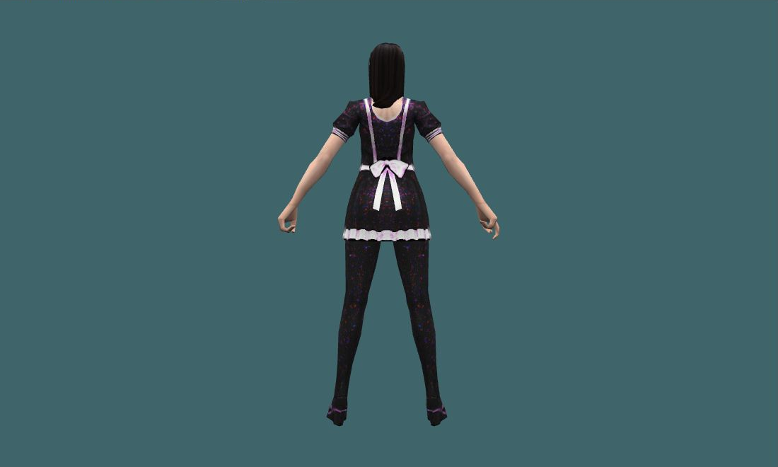 Nerdy - Human Model - back - GoldSrc Studio preview