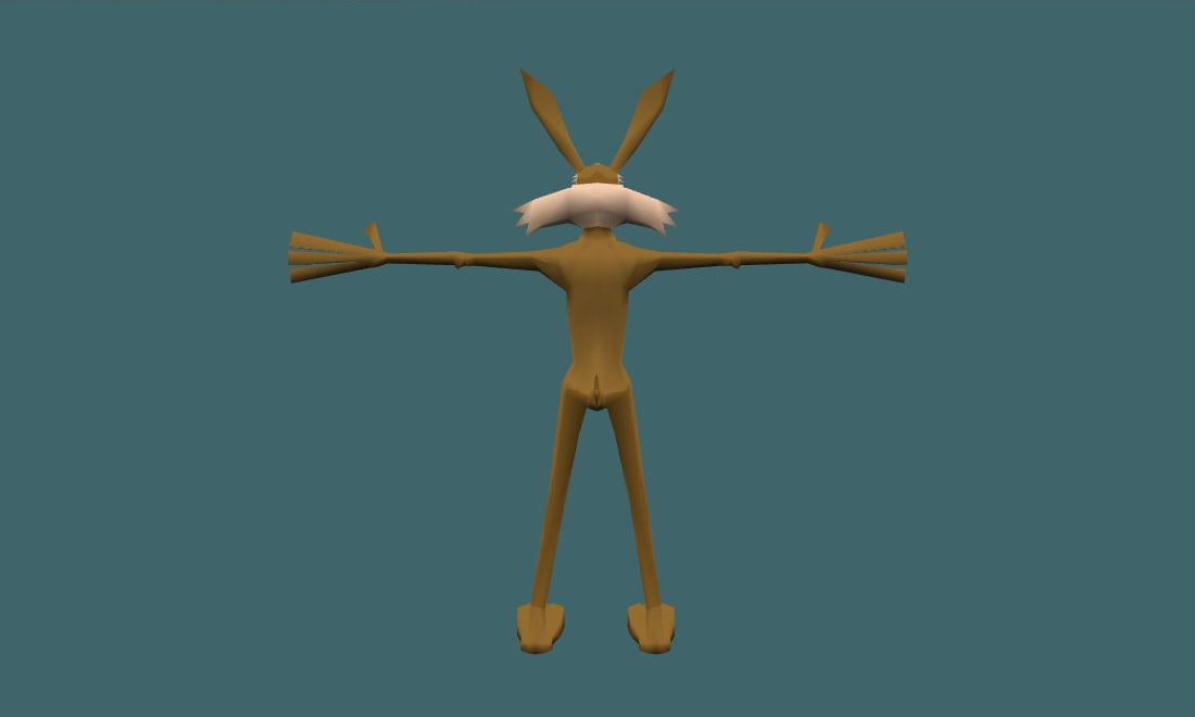 Coyote - Human Model - back - GoldSrc Studio preview