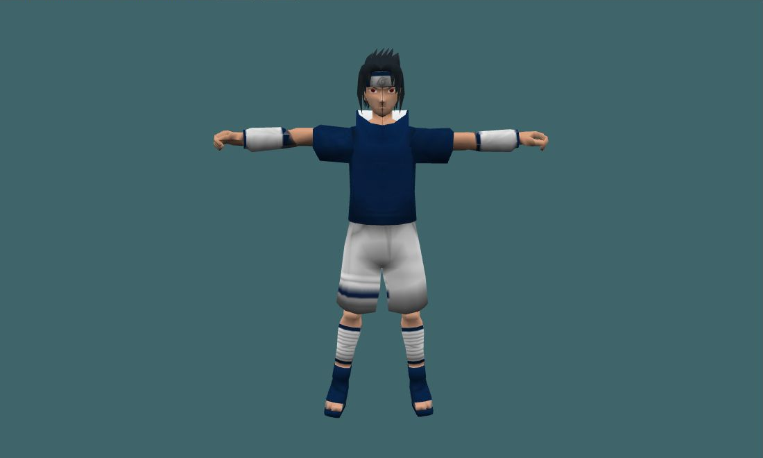 Uchiha Sasuke - Human Model - front - GoldSrc Studio preview