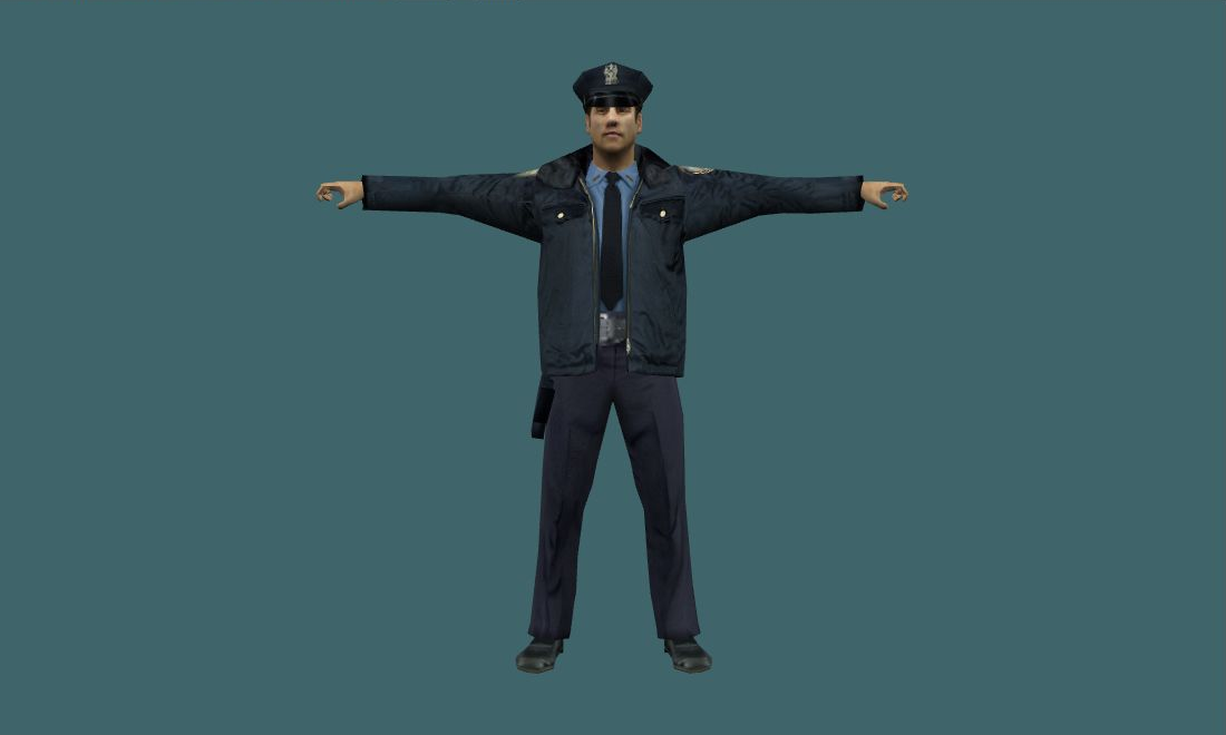 Policeman - Human Model - front - GoldSrc Studio preview