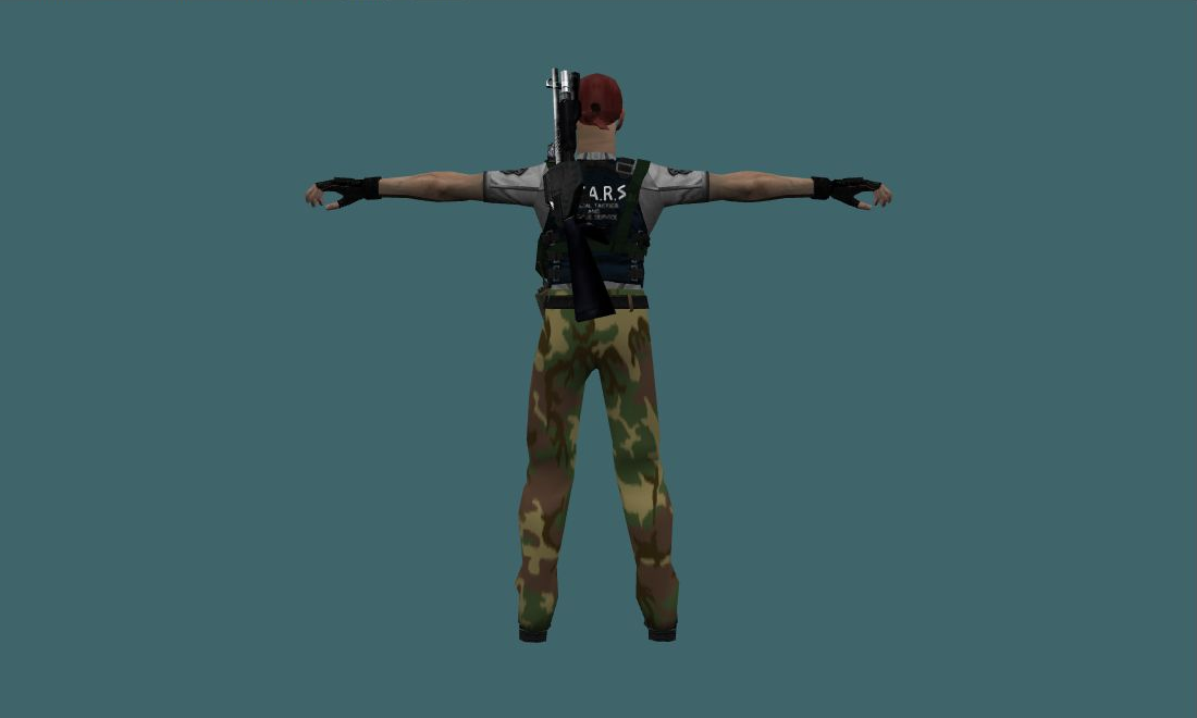 Joseff Frost - Human Model - back - GoldSrc Studio preview