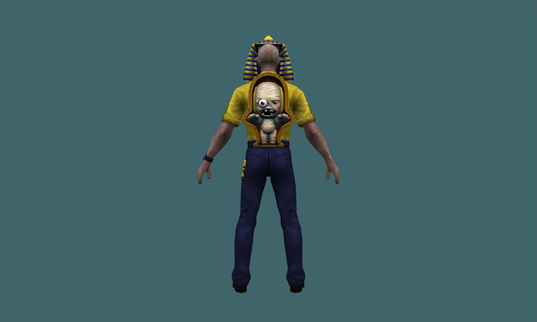 Mummy VIP - Human Model - back - GoldSrc Studio preview