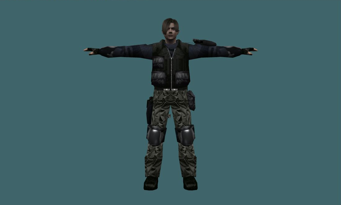 Leon (Remake) - Human Model - front - GoldSrc Studio preview