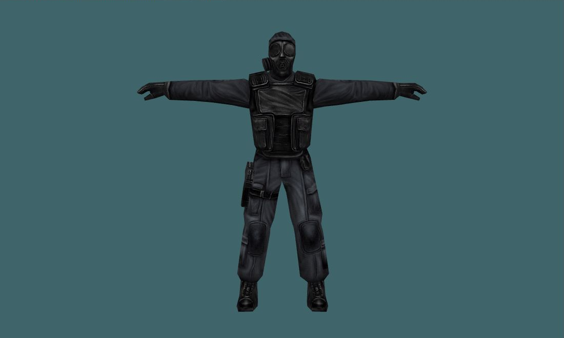 Original CS Player Models — sas — Human Model - front - GoldSrc Studio preview