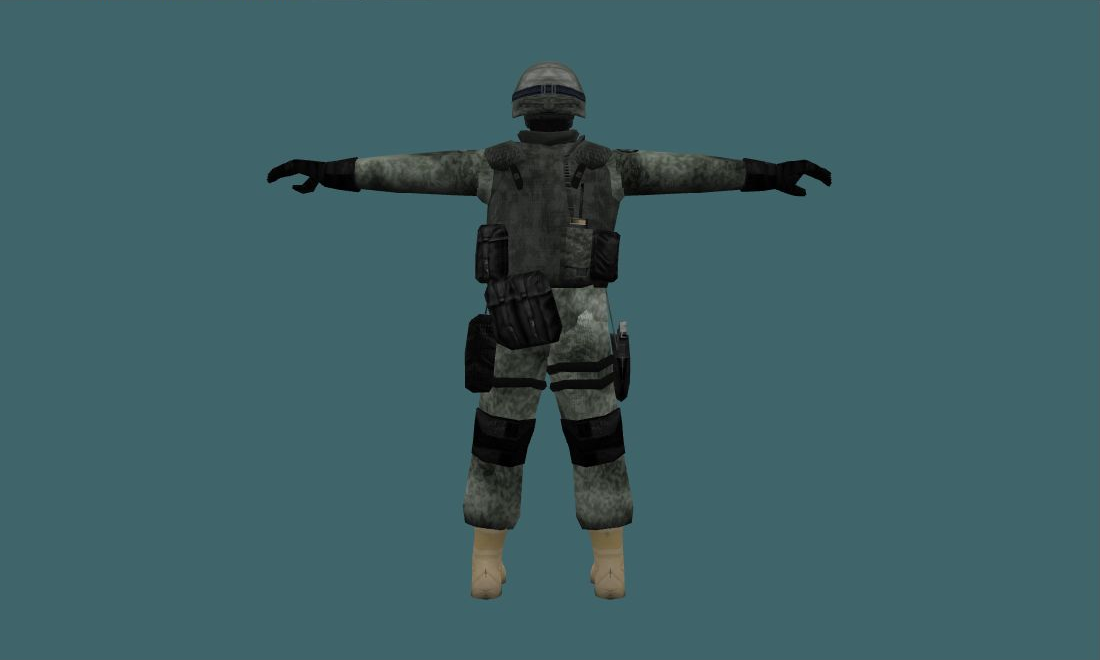Acu Urban - Human Model - back - GoldSrc Studio preview