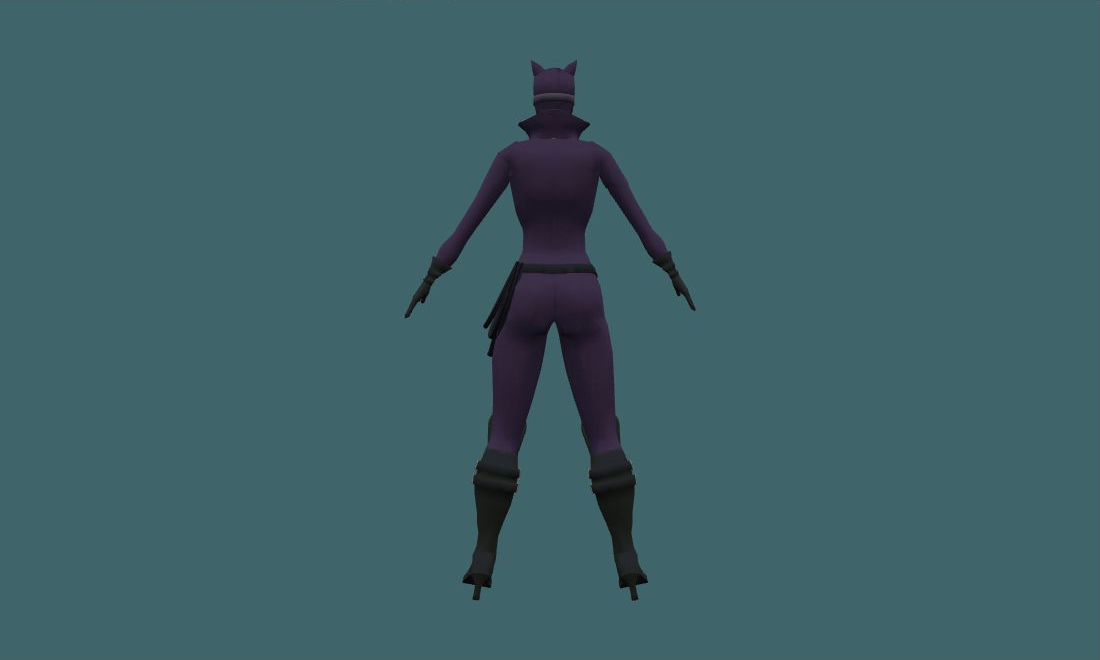 CatWoman - Human Model - back - GoldSrc Studio preview