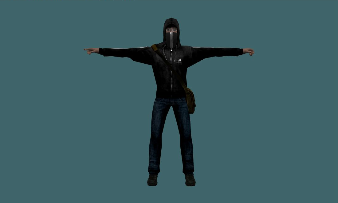 Bandit Balbur - Human Model - front - GoldSrc Studio preview