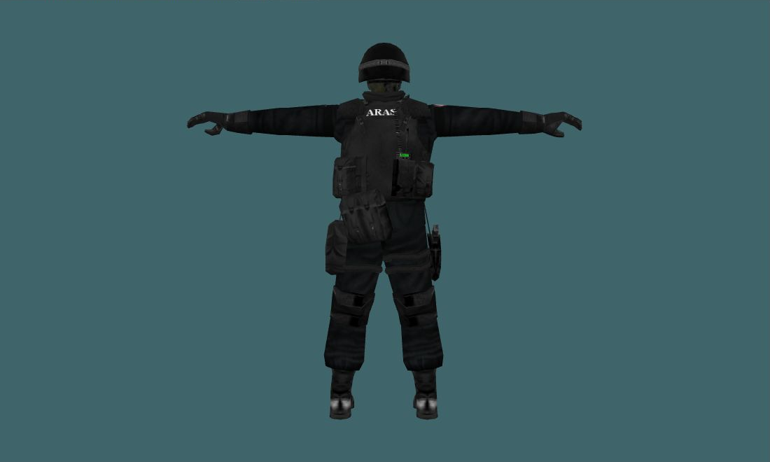 urban — urban — Human Model - back - GoldSrc Studio preview