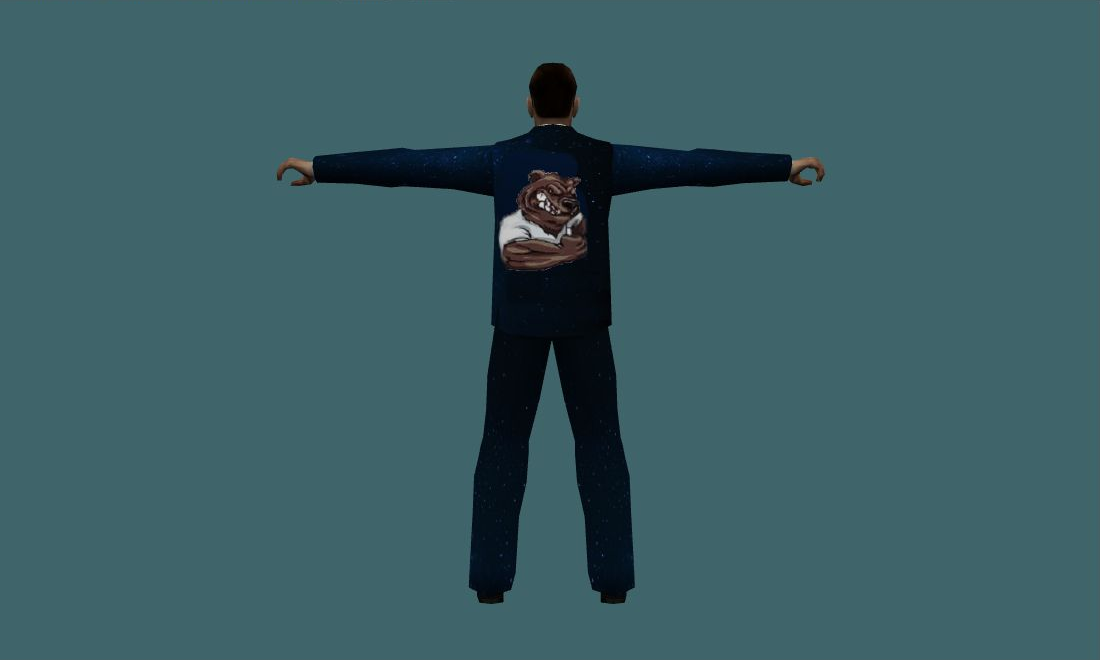 new_simon - Human Model - back - GoldSrc Studio preview