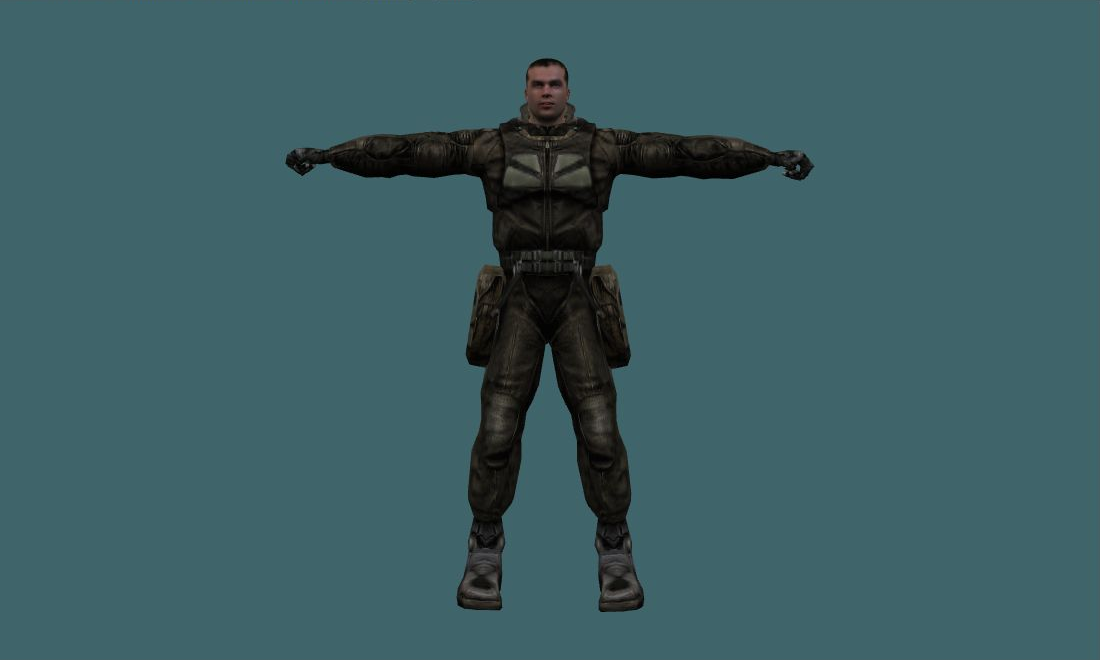Degterev - Human Model - front - GoldSrc Studio preview