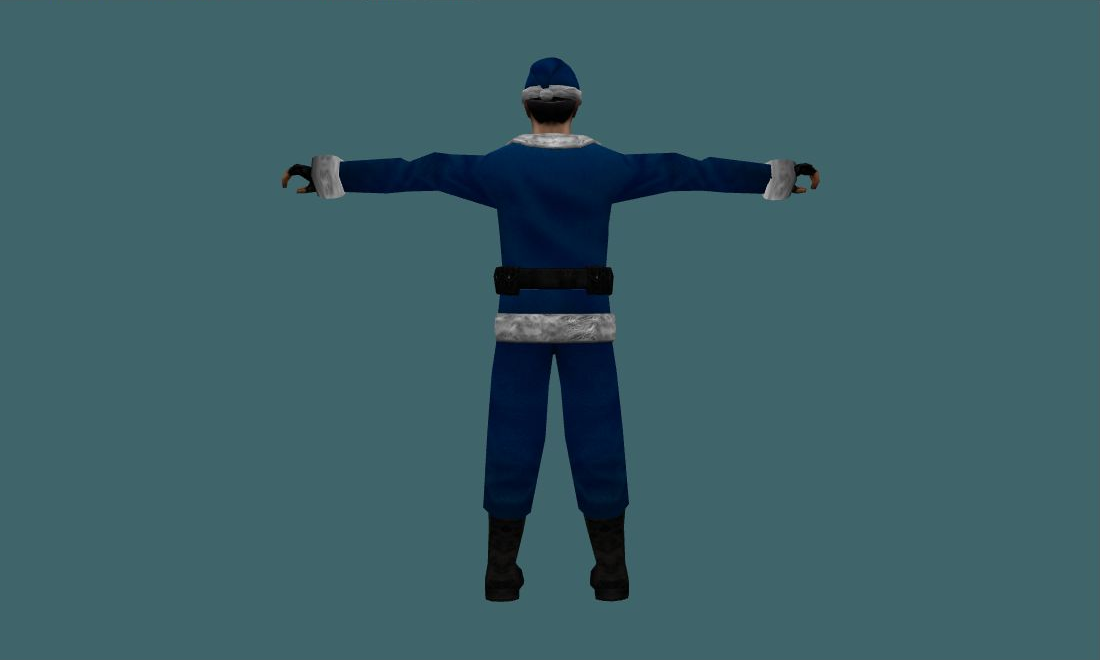 Terror Xmas - Human Model - back - GoldSrc Studio preview