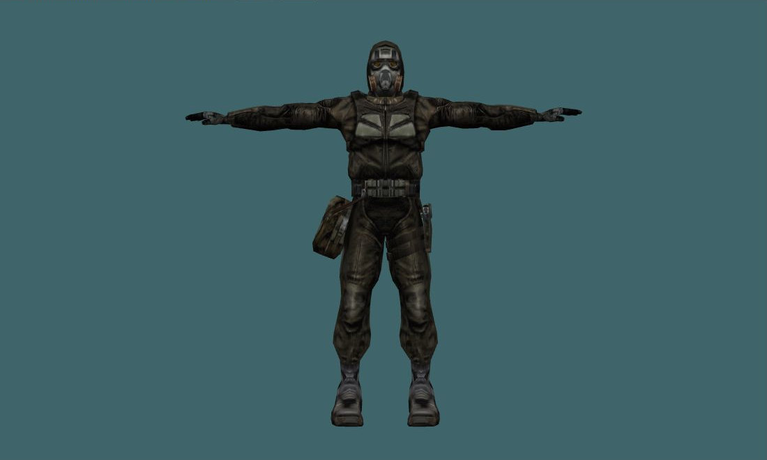 Loner antigas — Human Model - front - GoldSrc Studio preview