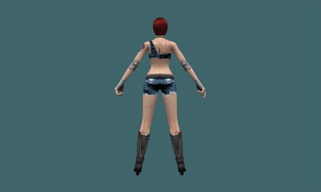 Ritsuka (Wear) - Human Model - back - GoldSrc Studio preview